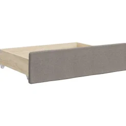 vidaXL Camas Y Accesorios-Sofá cama nido con cajones tela gris taupe 80x200 cm