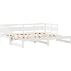 vidaXL Camas Y Accesorios-Sofá cama nido con cajones sin colchón 90x200 cm