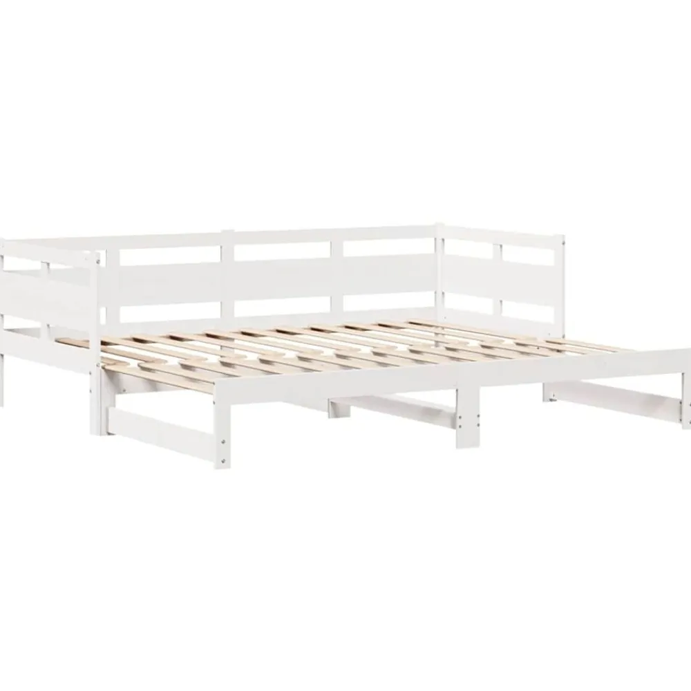 vidaXL Camas Y Accesorios-Sofá cama nido con cajones sin colchón 90x200 cm