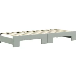 vidaXL Camas Y Accesorios-Sofá cama nido con colchón terciopelo 80x200 cm