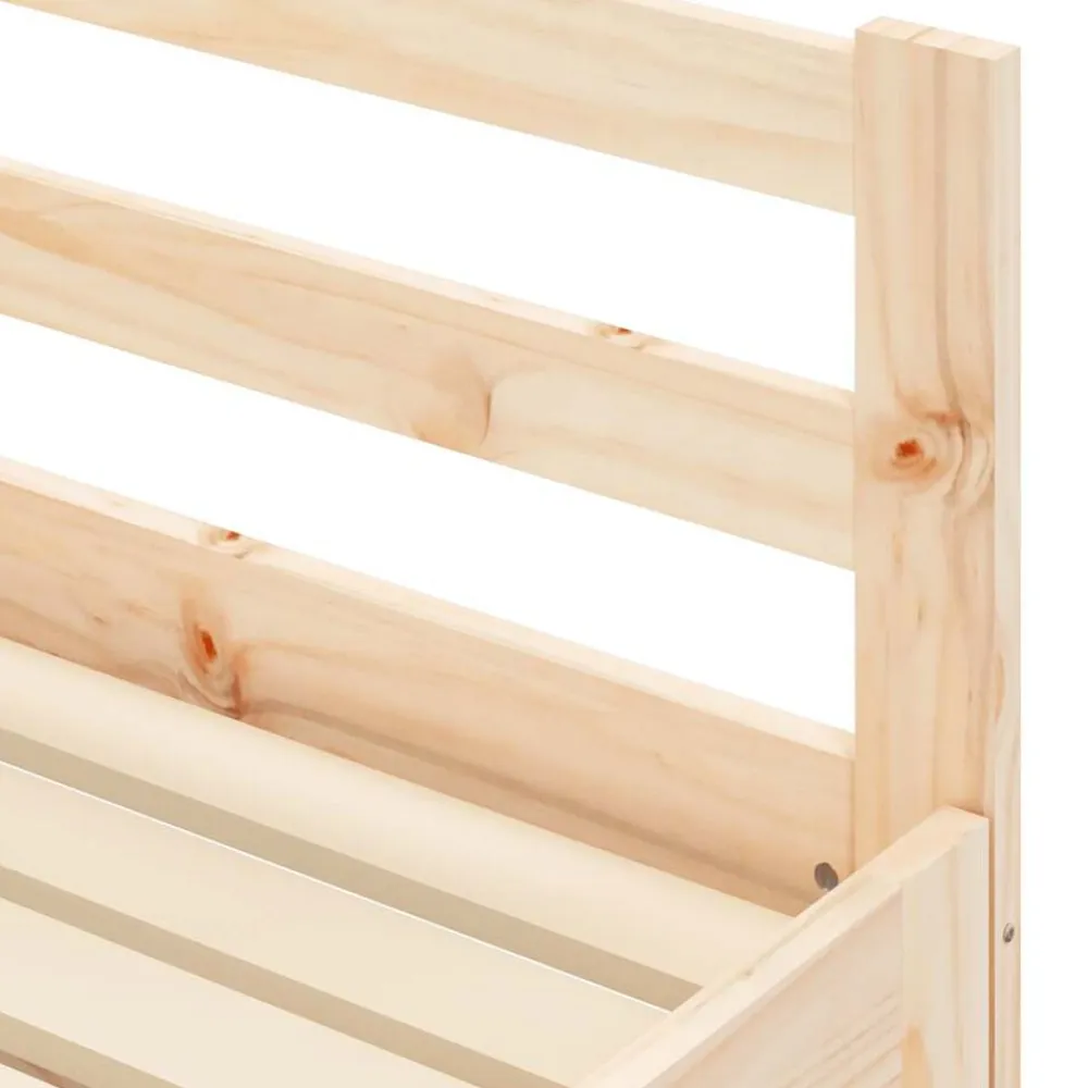 vidaXL Sofá cama nido madera maciza de pino 90x200 cm Natural Online