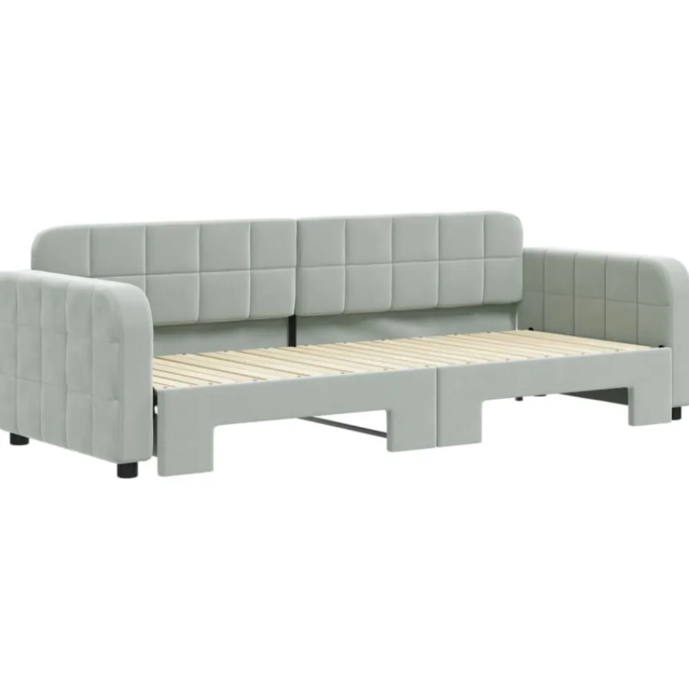 vidaXL Camas Y Accesorios-Sofá cama nido terciopelo 80x200 cm