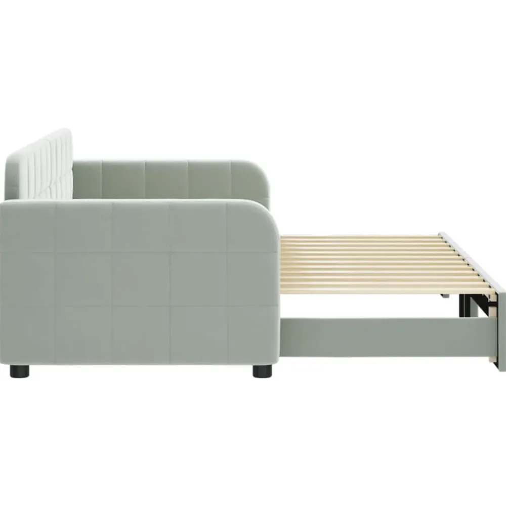 vidaXL Camas Y Accesorios-Sofá cama nido terciopelo 80x200 cm