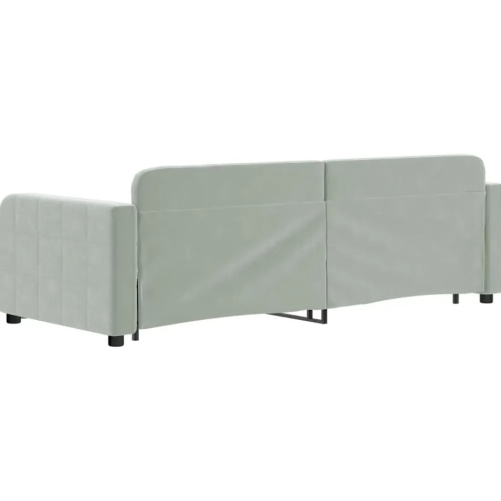 vidaXL Camas Y Accesorios-Sofá cama nido terciopelo 80x200 cm