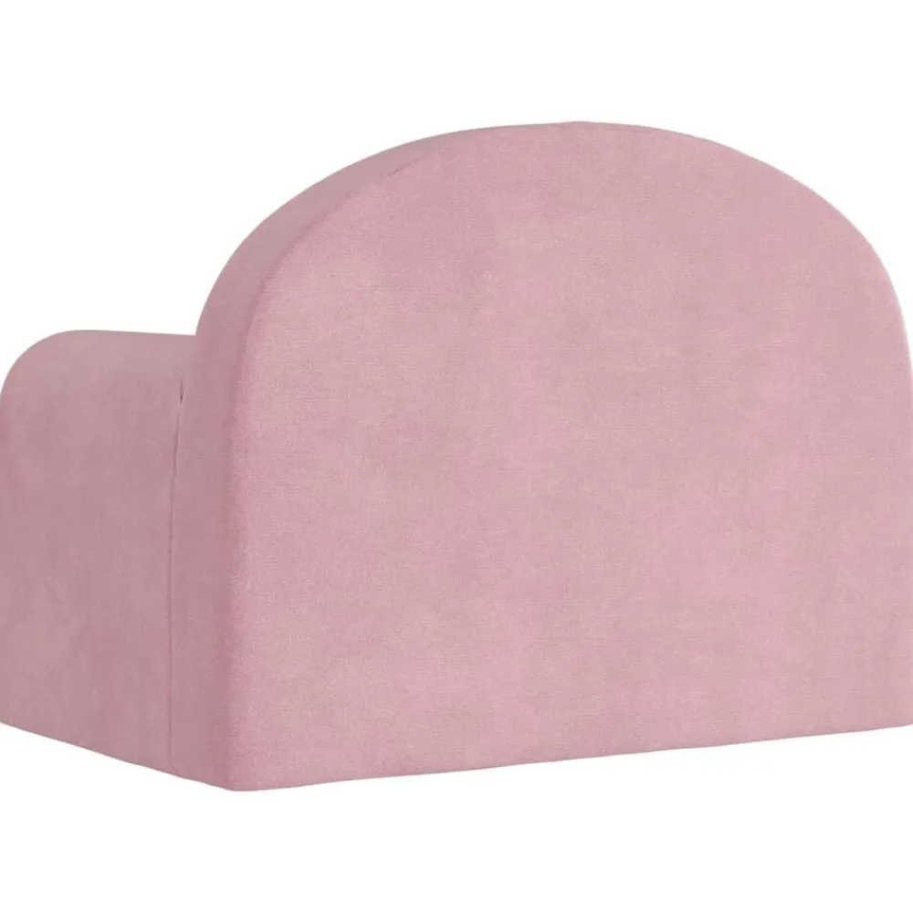 vidaXL Sofá cama para niños felpa suave Rosa Online