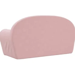 vidaXL Sofá cama para niños de 2 plazas felpa suave Rosa Sale