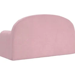 vidaXL Sofá cama para niños de 2 plazas felpa suave Rosa Outlet