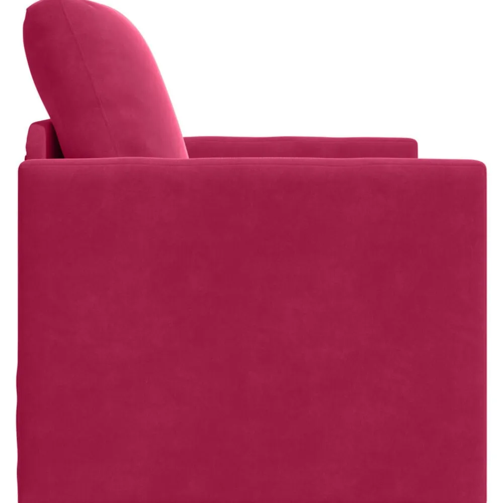 vidaXL Sofá cama Rojo vino 74 x 77 x 81 cm Terciopelo Rojo vino tinto Hot