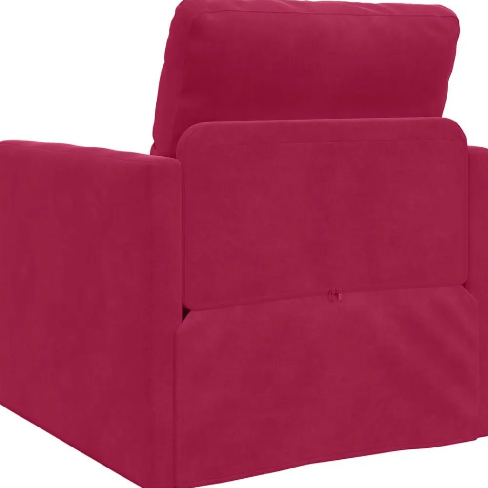 vidaXL Sofá cama Rojo vino 74 x 77 x 81 cm Terciopelo Rojo vino tinto Hot