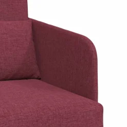 vidaXL Sofás-Sofá cama Rojo vino 65 x 80 x 83 cm tela
