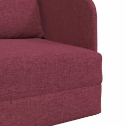vidaXL Sofás-Sofá cama Rojo vino 65 x 80 x 83 cm tela