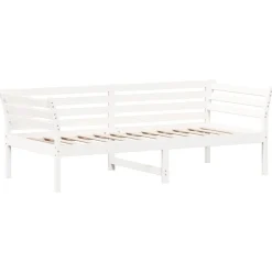 vidaXL Camas Y Accesorios-Sofá cama sin colchón madera maciza de pino 80x200 cm