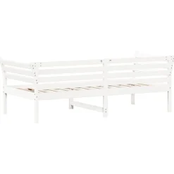 vidaXL Camas Y Accesorios-Sofá cama sin colchón madera maciza de pino 80x200 cm