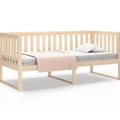 vidaXL Sofá cama sin colchón madera maciza de pino 90x200 cm Natural Best