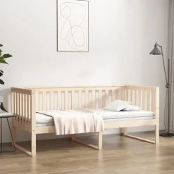 vidaXL Sofá cama sin colchón madera maciza de pino 90x200 cm Natural Best