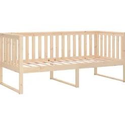 vidaXL Sofá cama sin colchón madera maciza de pino 90x200 cm Natural Best