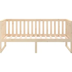 vidaXL Sofá cama sin colchón madera maciza de pino 90x200 cm Natural Best