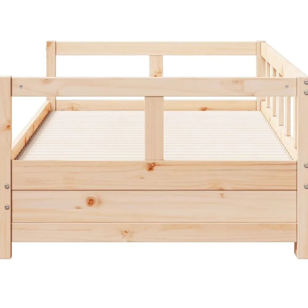 vidaXL Camas Y Accesorios-Sofá cama sin colchón madera maciza de pino 80x200 cm