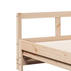 vidaXL Camas Y Accesorios-Sofá cama sin colchón madera maciza de pino 80x200 cm