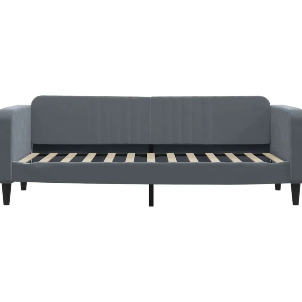 vidaXL Sofá cama terciopelo 80x200 cm Gris oscuro Hot