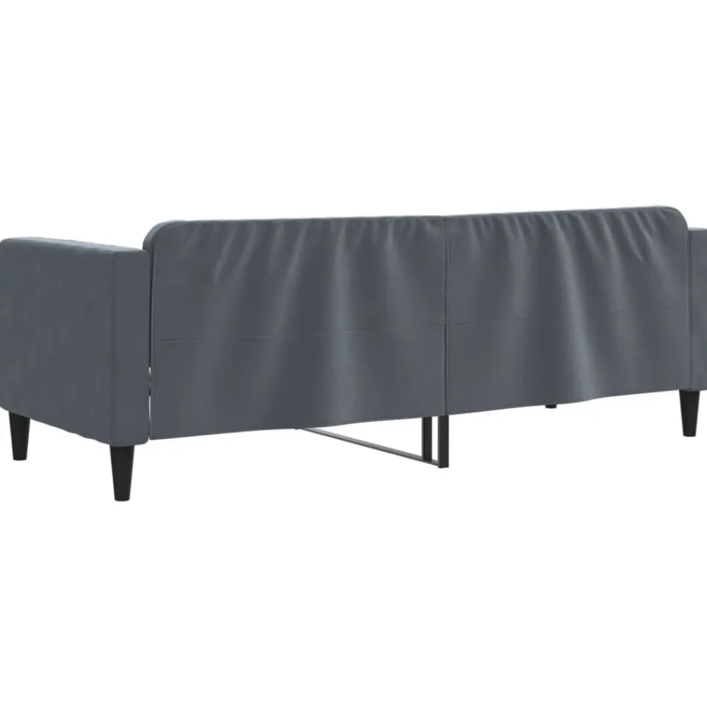 vidaXL Sofá cama terciopelo 80x200 cm Gris oscuro Hot