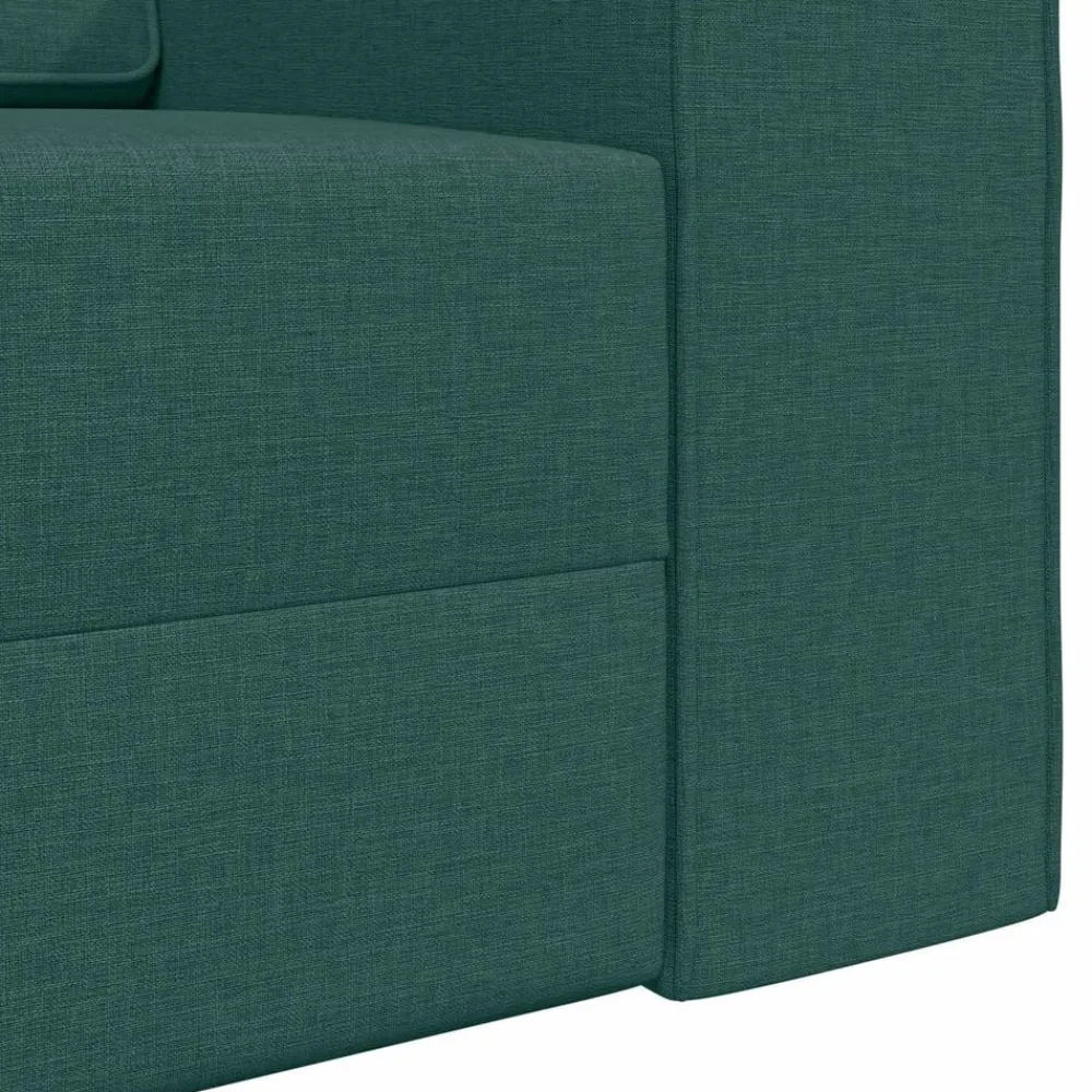 vidaXL Sofá cama 245 x 78 x 77 cm tela Verde oscuro Discount