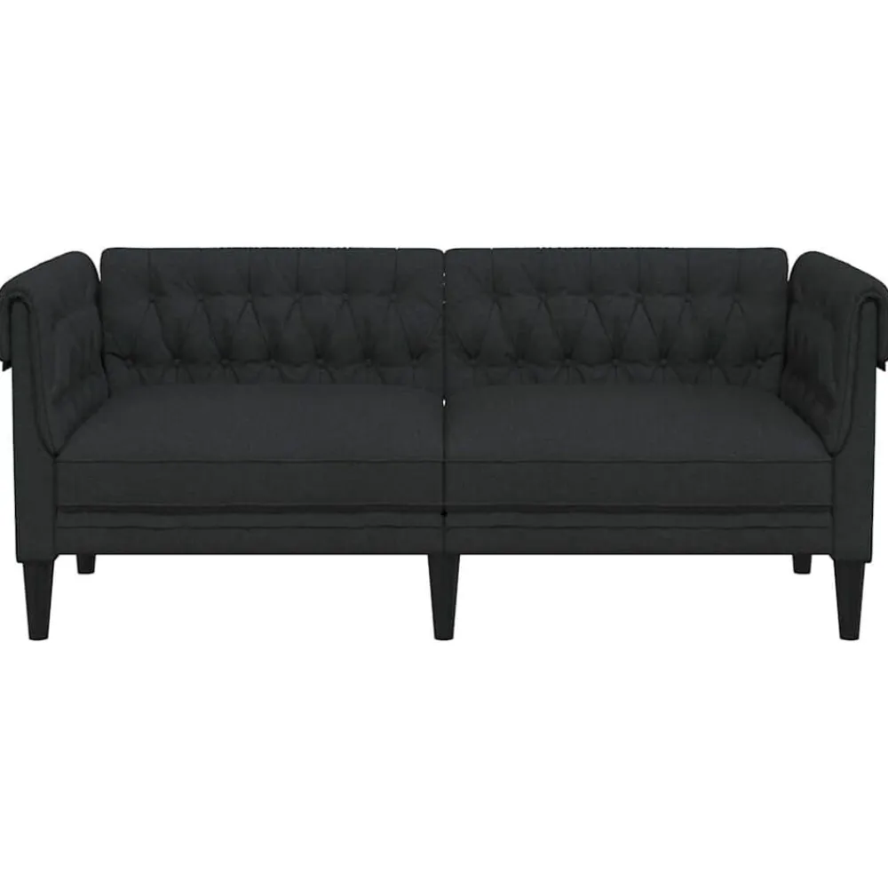 vidaXL Sofás-Sofá Chesterfield de 2 plazas tela