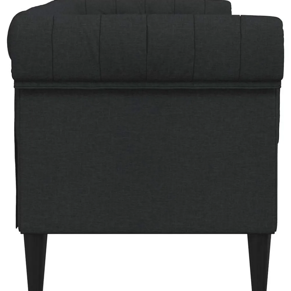 vidaXL Sofás-Sofá Chesterfield de 2 plazas tela