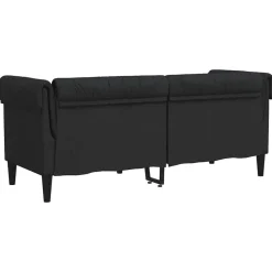 vidaXL Sofás-Sofá Chesterfield de 2 plazas tela