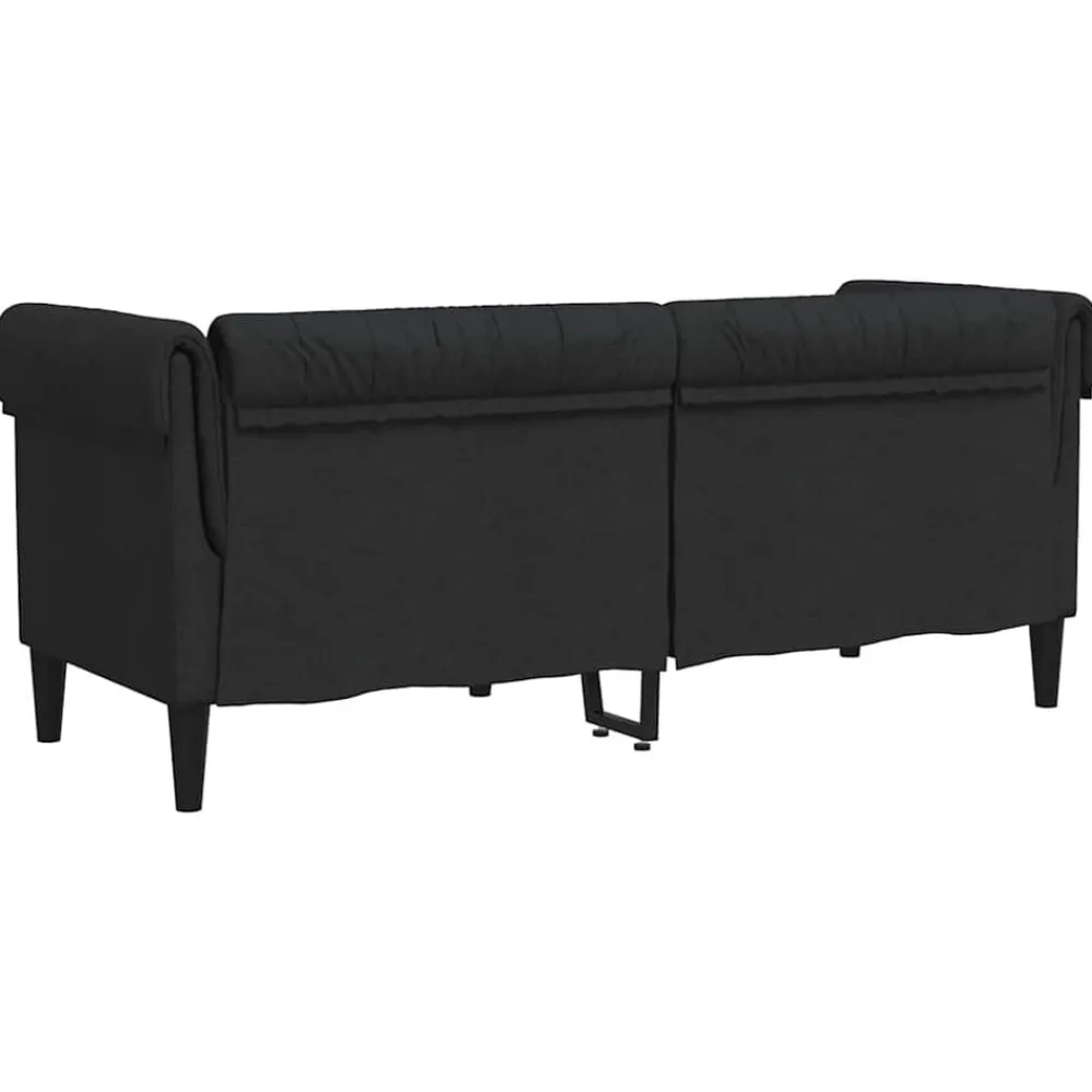 vidaXL Sofás-Sofá Chesterfield de 2 plazas tela
