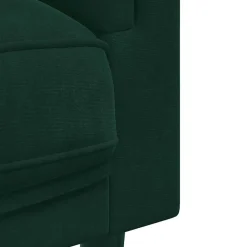 vidaXL Sofá con cojines 2 plazas terciopelo Verde oscuro