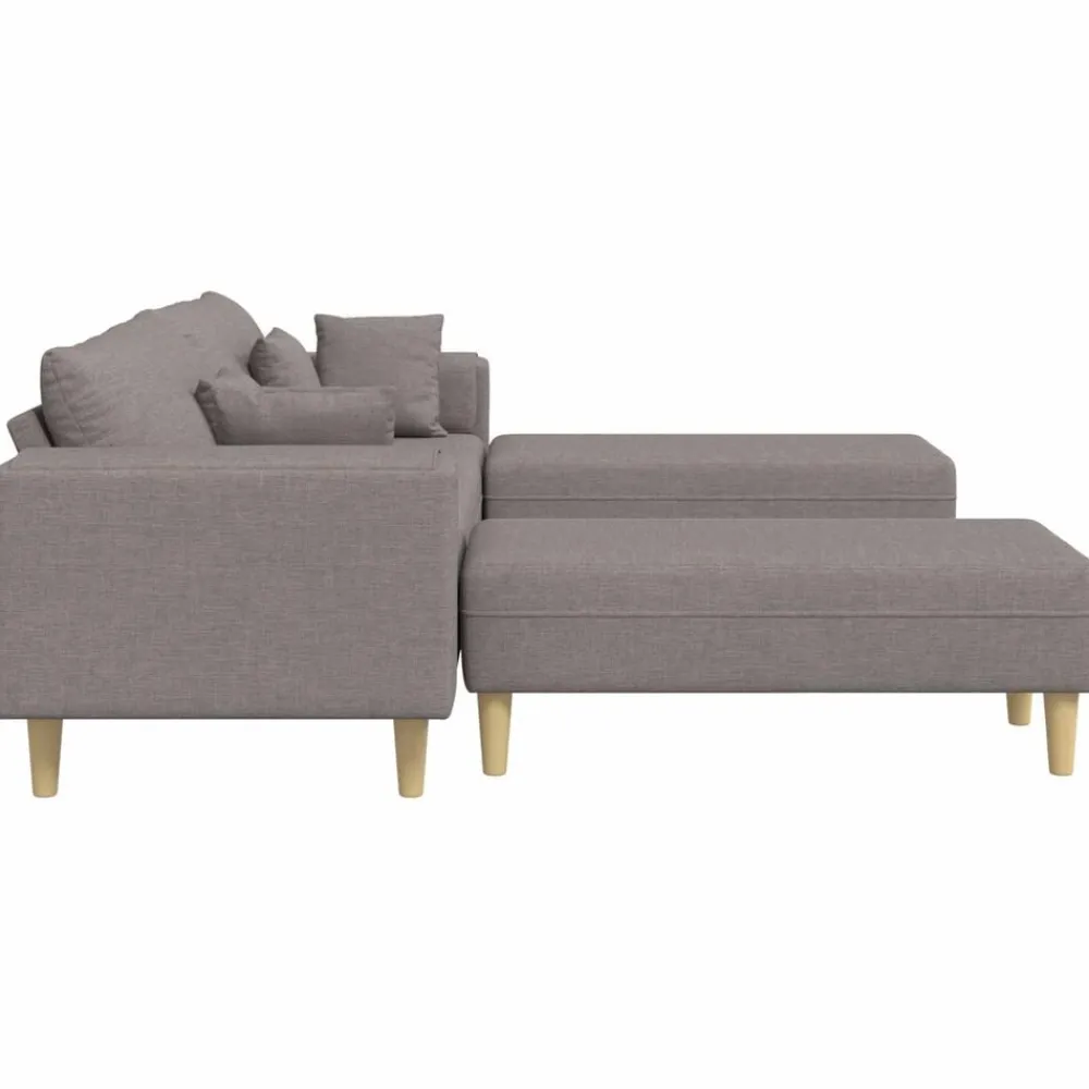 vidaXL Sofás-Sofá con cojín 3 pcs tela
