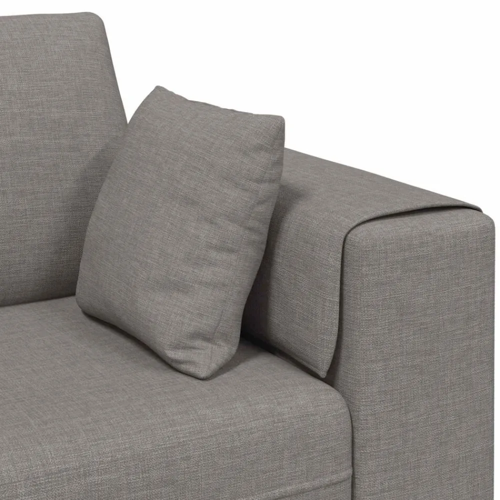 vidaXL Sofás-Sofá con cojín 3 pcs tela