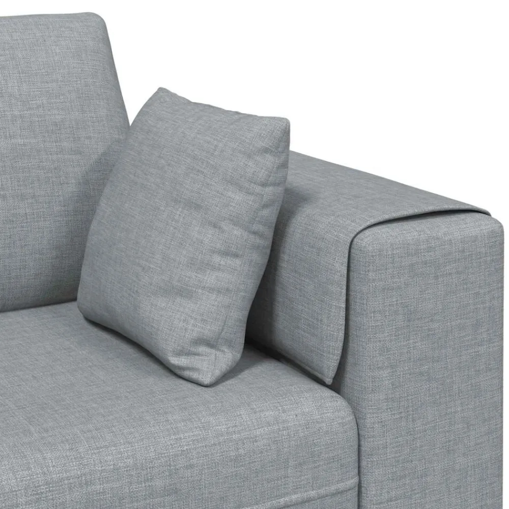 vidaXL Sofás-Sofá con cojín 3 pcs tela