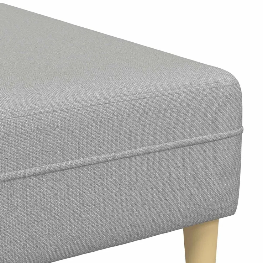 vidaXL Sofá con cojín 3 pcs tela Gris nube Discount