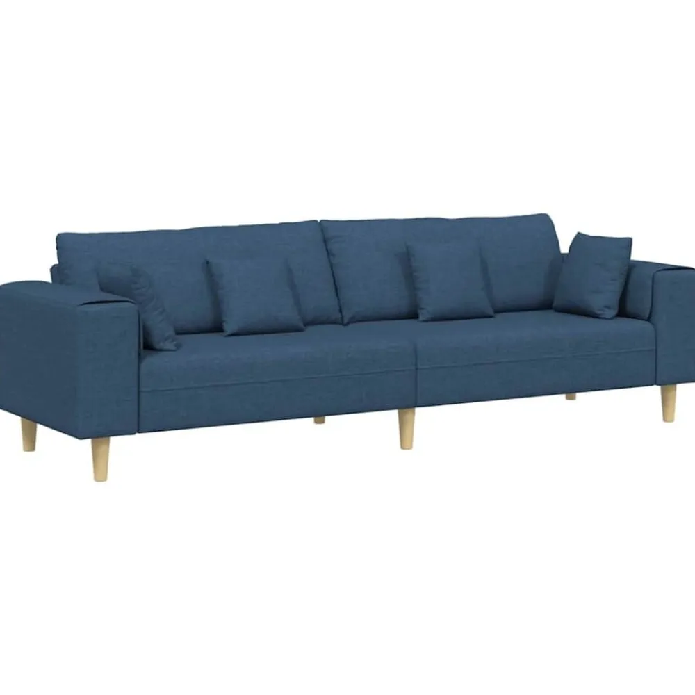 vidaXL Sofás-Sofá con cojín 250 x 77 x 76 cm tela