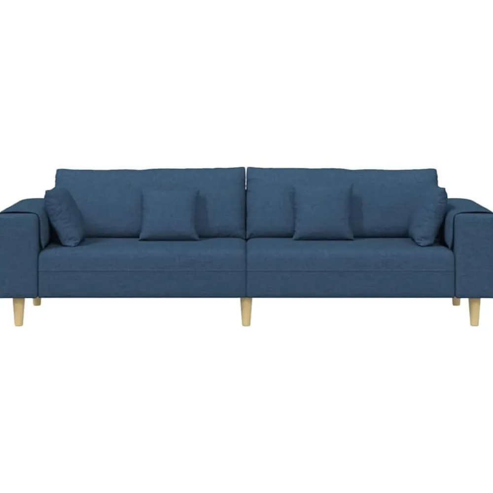 vidaXL Sofás-Sofá con cojín 250 x 77 x 76 cm tela
