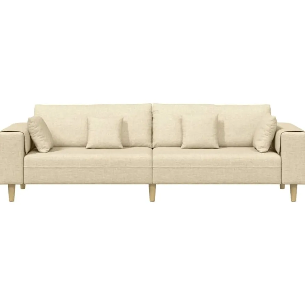 vidaXL Sofás-Sofá con cojín 250 x 77 x 76 cm tela