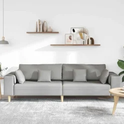vidaXL Sofás-Sofá con cojín 250 x 77 x 76 cm tela
