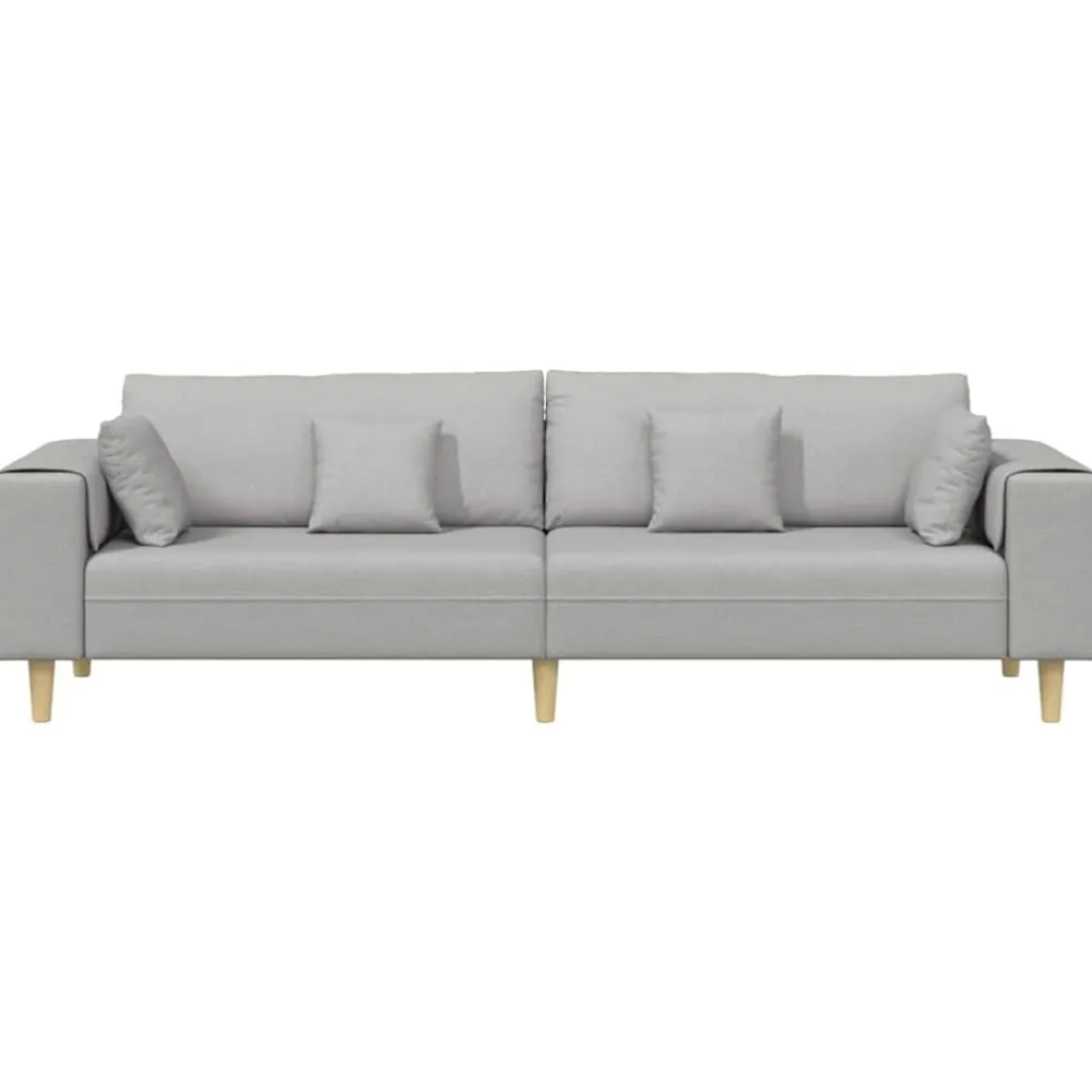 vidaXL Sofás-Sofá con cojín 250 x 77 x 76 cm tela