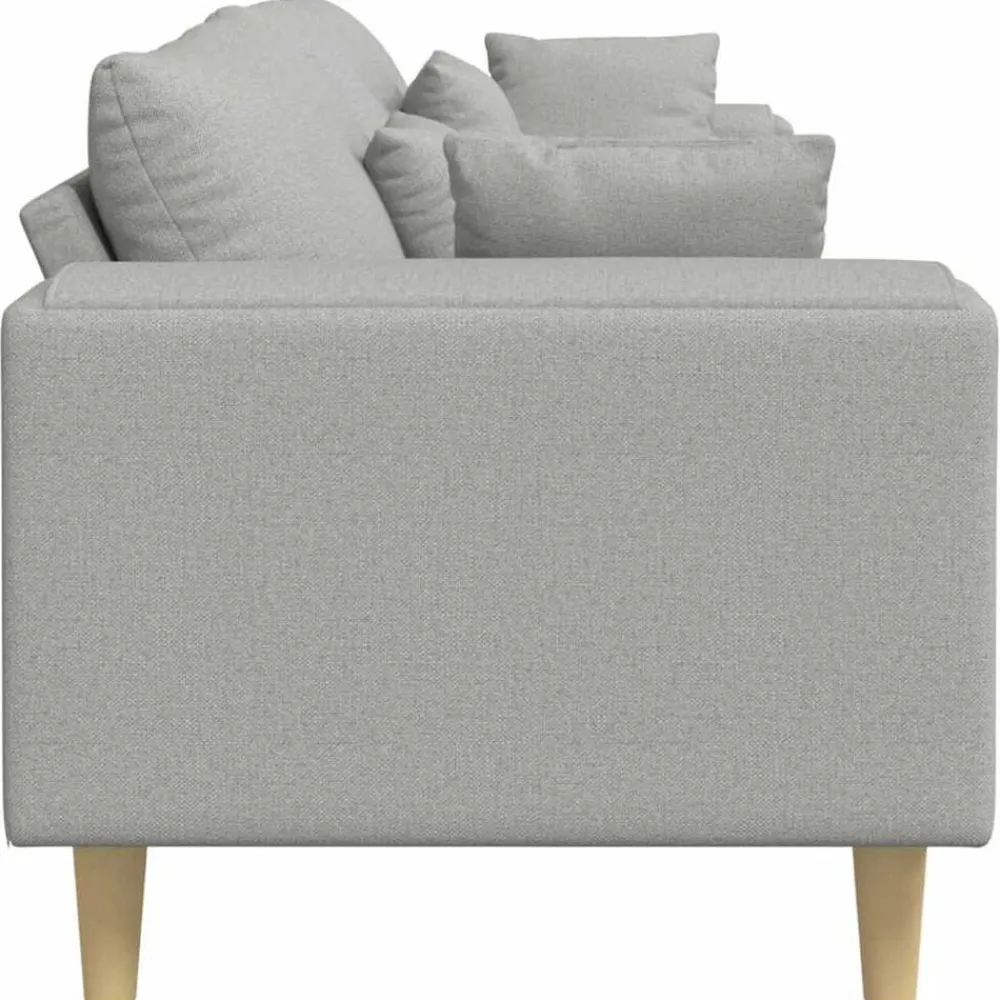 vidaXL Sofás-Sofá con cojín 250 x 77 x 76 cm tela