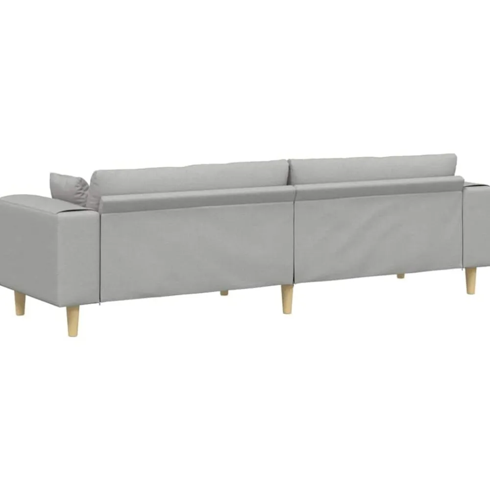 vidaXL Sofás-Sofá con cojín 250 x 77 x 76 cm tela
