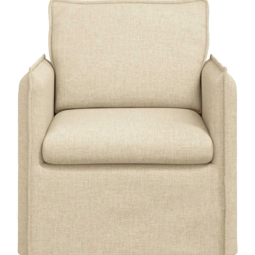 vidaXL Sofá 195 x 82 x 85 cm tela Crema New