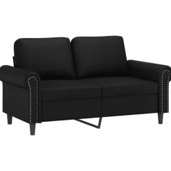vidaXL Sofás-Sofá de 2 plazas con cojines cuero sintético 120 cm