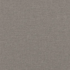 vidaXL Sofás-Sofá de 3 plazas con taburete de tela gris taupe 180 cm