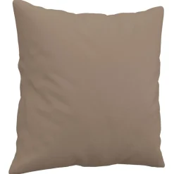 vidaXL Sofá de 2 plazas con cojines cuero sintético 120 cm Capuchino Best
