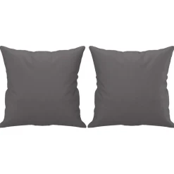 vidaXL Sofá de 2 plazas con cojines cuero sintético 120 cm Gris New