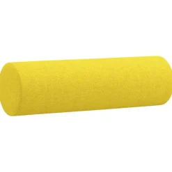 vidaXL Sofá de 2 plazas con cojines tela 120 cm Amarillo claro Clearance