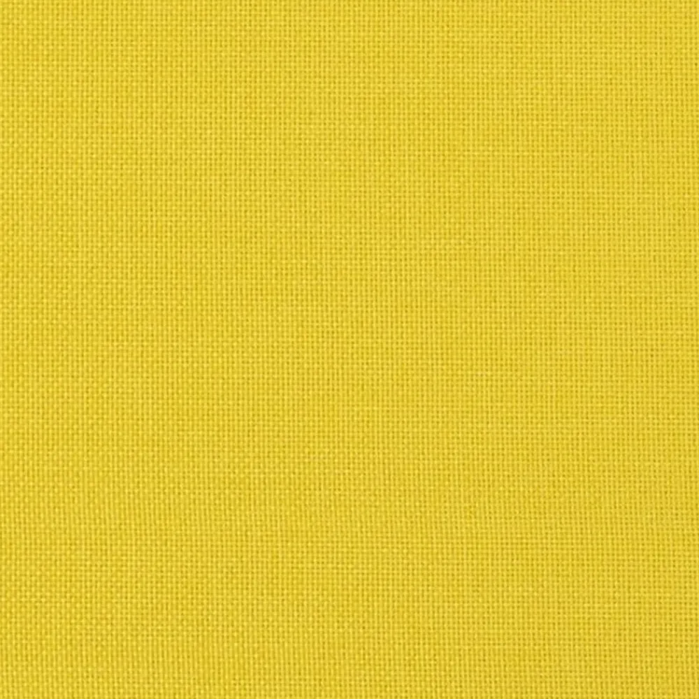 vidaXL Sofá de 2 plazas con cojines tela 120 cm Amarillo claro Online