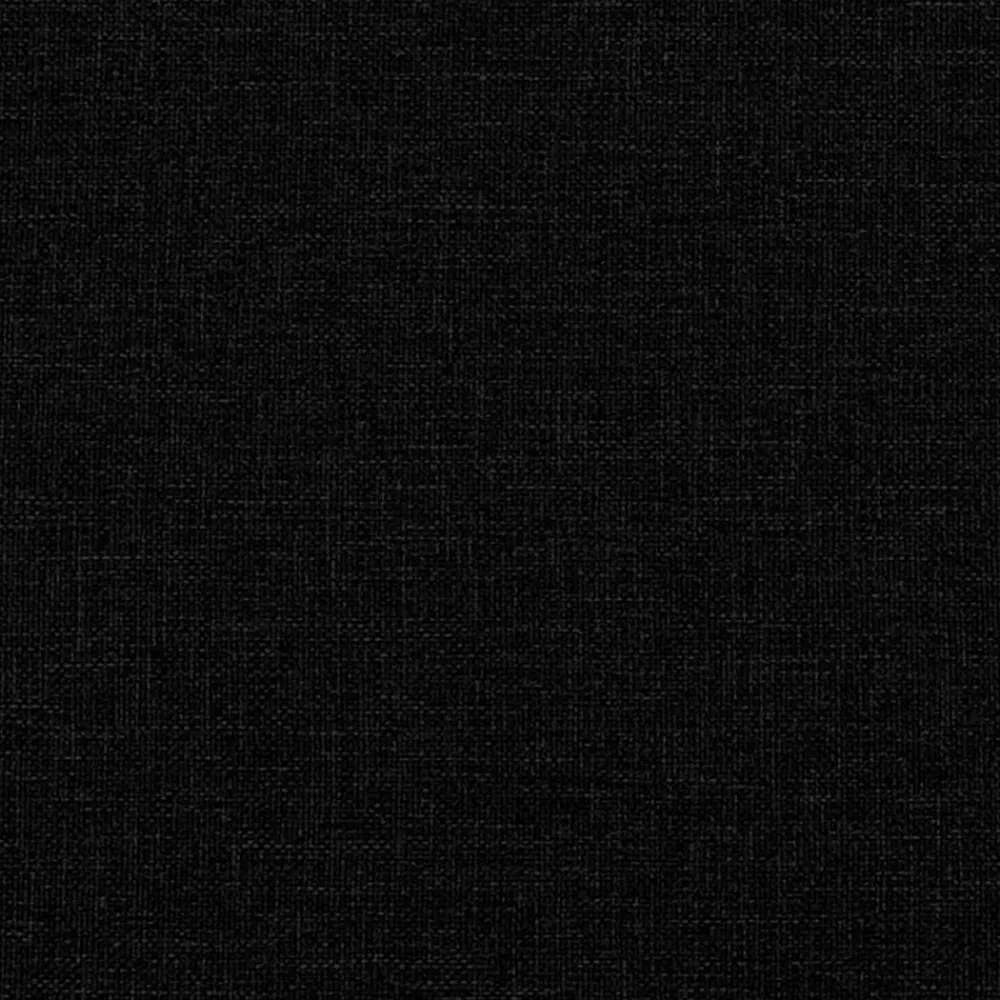 vidaXL Sofá de 2 plazas con chaise longue en forma L negra 125cm Negro